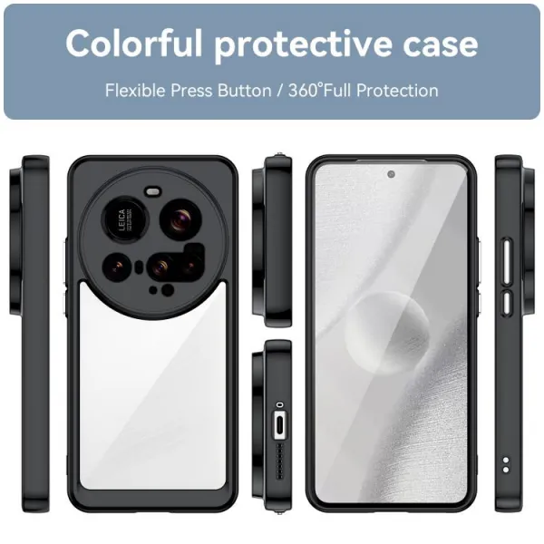 CRYSTAL Ochranný obal pre Xiaomi 15 Ultra čierny