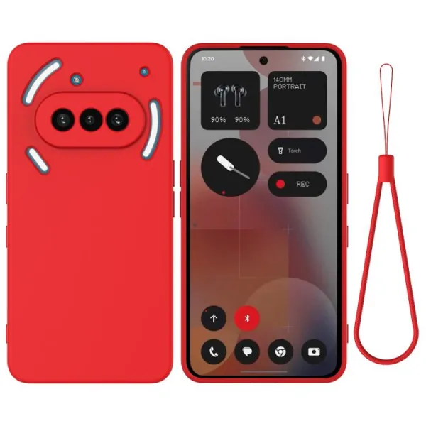 RUBBER Ochranný obal pre Nothing Phone (3a) červený