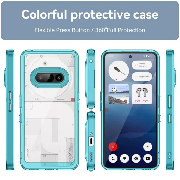 CRYSTAL Ochranný obal pre Nothing Phone (3a) tyrkysový