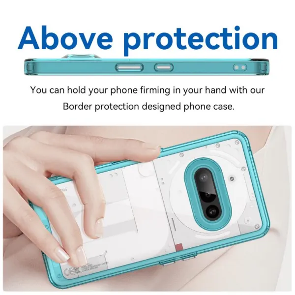 CRYSTAL Ochranný obal pre Nothing Phone (3a) tyrkysový