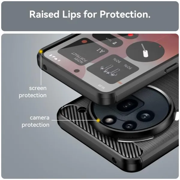 FLEXI TPU Ochranný kryt Nothing Phone (3a) Pro čierny