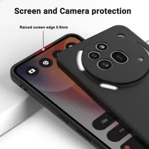 RUBBER Ochranný kryt pre Nothing Phone (3a) Pro čierny