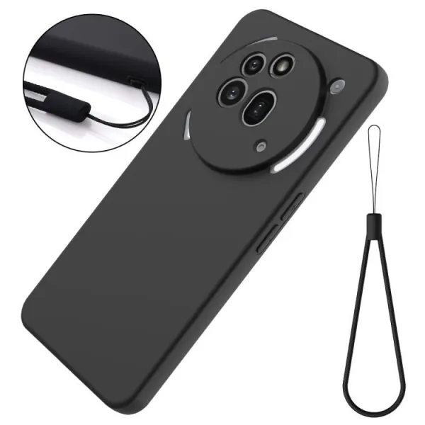 RUBBER Ochranný kryt pre Nothing Phone (3a) Pro čierny