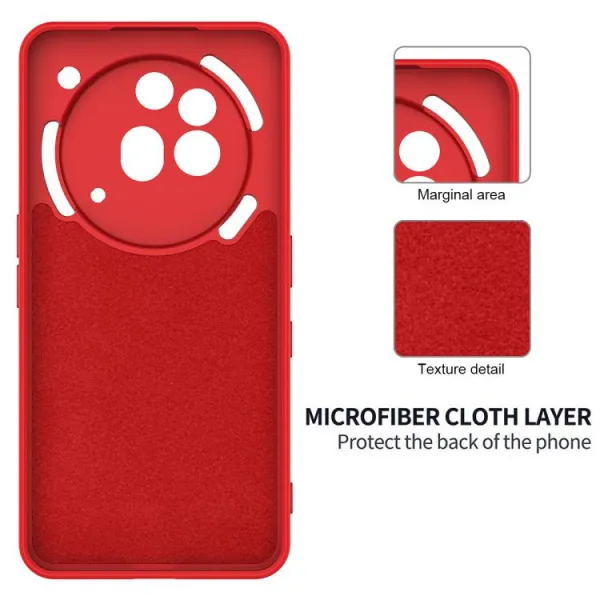RUBBER Ochranný kryt pre Nothing Phone (3a) Pro červený