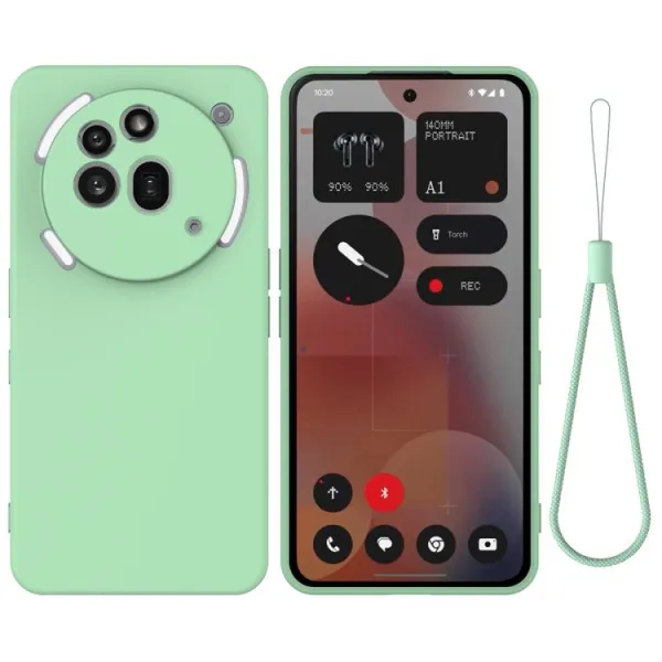 RUBBER Ochranný kryt pre Nothing Phone (3a) Pro zelený