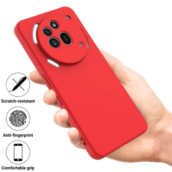RUBBER Ochranný kryt pre Nothing Phone (3a) Pro červený