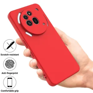 RUBBER Ochranný kryt pre Nothing Phone (3a) Pro červený
