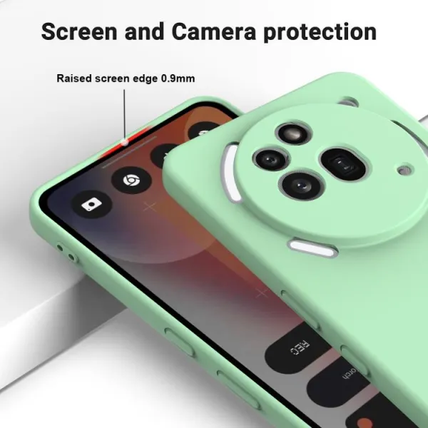 RUBBER Ochranný kryt pre Nothing Phone (3a) Pro zelený