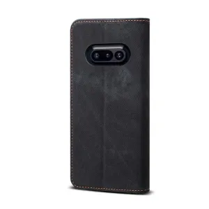 DENIM Peňaženkový kryt pre Nothing Phone (3a) čierny