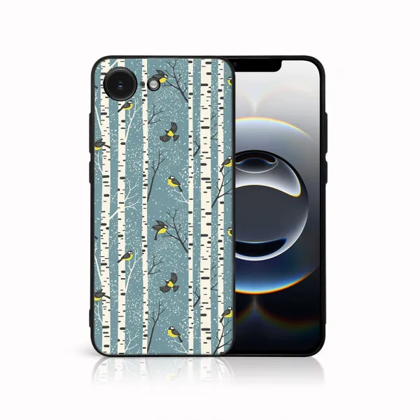 MY ART Kryt s vianočným dizajnom Apple iPhone 16e / iPhone 17e BIRCH (072)