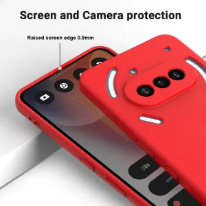 RUBBER Ochranný obal pre Nothing Phone (3a) červený