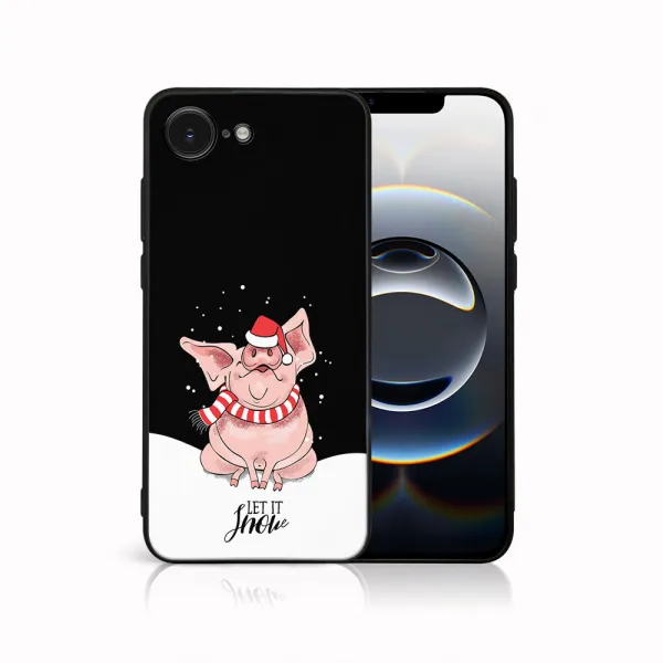 MY ART Kryt s vianočným dizajnom Apple iPhone 16e / iPhone 17e LET IT SNOW (075)