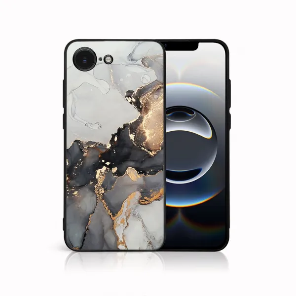 MY ART Ochranný kryt pre Apple iPhone 16e / iPhone 17e GREY MARBLE (140)