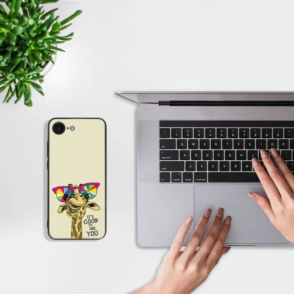 MY ART Ochranný kryt pre Apple iPhone 16e / iPhone 17e GIRAFFE (180)