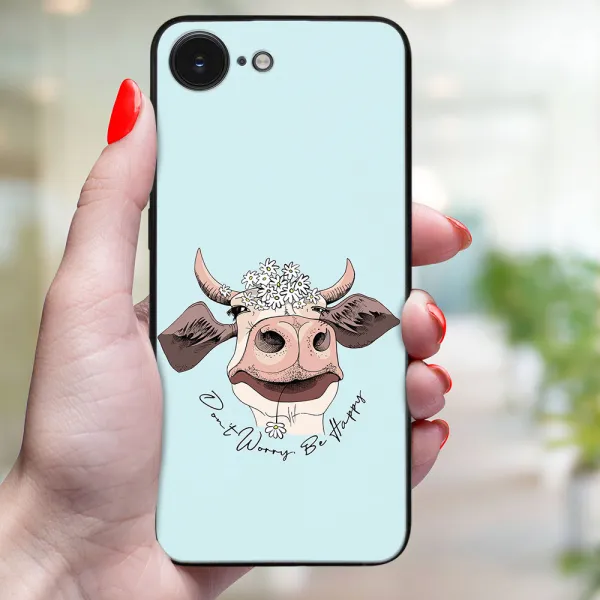 MY ART Ochranný kryt pre Apple iPhone 16e / iPhone 17e HAPPY COW (181)