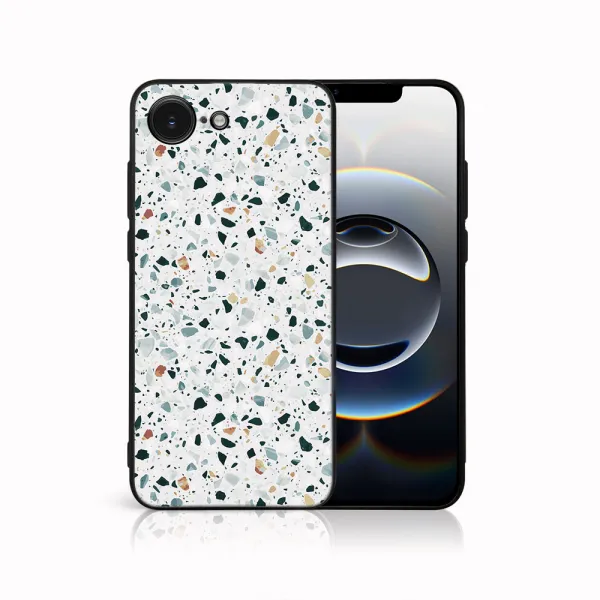 MY ART Ochranný kryt pre Apple iPhone 16e / iPhone 17e GREY TERRAZZO (163)