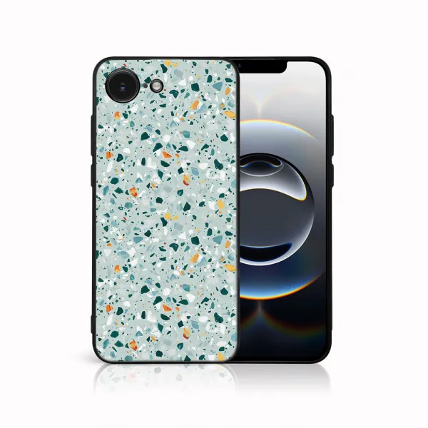 MY ART Ochranný kryt pre Apple iPhone 16e / iPhone 17e BLUE TERRAZZO (164)