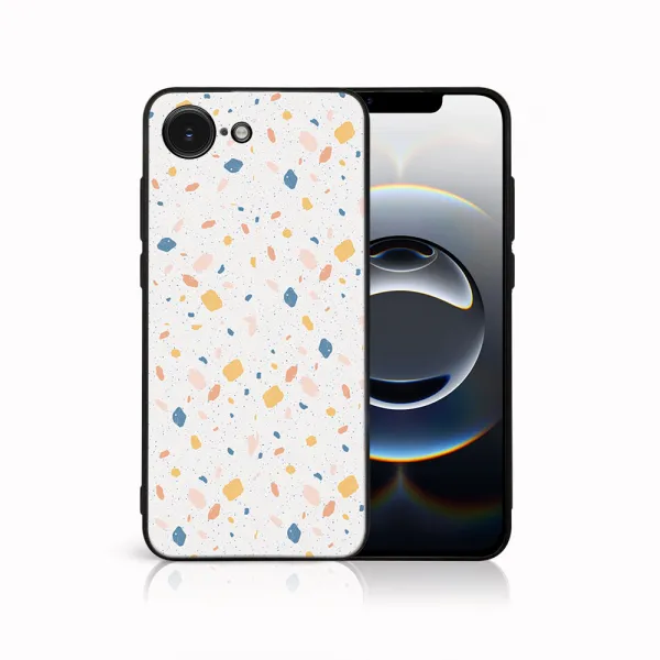 MY ART Ochranný kryt pre Apple iPhone 16e / iPhone 17e ORANGE TERRAZZO (165)