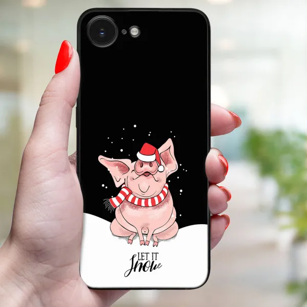 MY ART Kryt s vianočným dizajnom Apple iPhone 16e / iPhone 17e LET IT SNOW (075)
