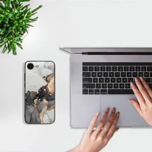MY ART Ochranný kryt pre Apple iPhone 16e / iPhone 17e GREY MARBLE (140)