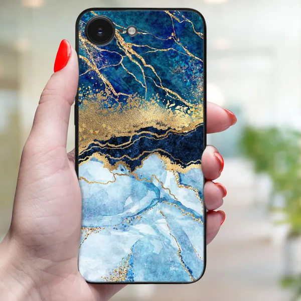 MY ART Ochranný kryt pre Apple iPhone 16e / iPhone 17e BLUE MARBLE (141)