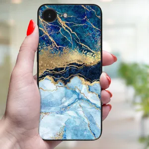 MY ART Ochranný kryt pre Apple iPhone 16e / iPhone 17e BLUE MARBLE (141)