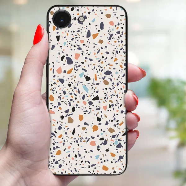 MY ART Ochranný kryt pre Apple iPhone 16e / iPhone 17e BEIGE TERRAZZO (162)