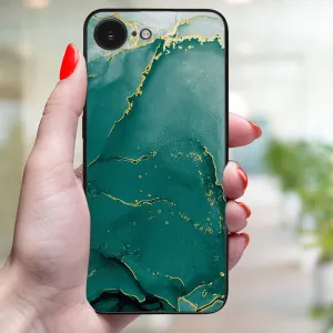 MY ART Ochranný kryt pre Apple iPhone 16e / iPhone 17e GREEN MARBLE (145)