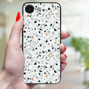 MY ART Ochranný kryt pre Apple iPhone 16e / iPhone 17e GREY TERRAZZO (163)