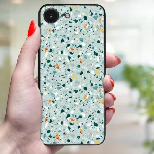 MY ART Ochranný kryt pre Apple iPhone 16e / iPhone 17e BLUE TERRAZZO (164)