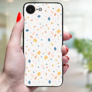 MY ART Ochranný kryt pre Apple iPhone 16e / iPhone 17e ORANGE TERRAZZO (165)