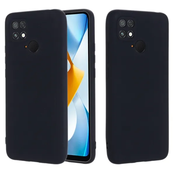 RUBBER Ochranný kryt pre Xiaomi Poco C40 čierny
