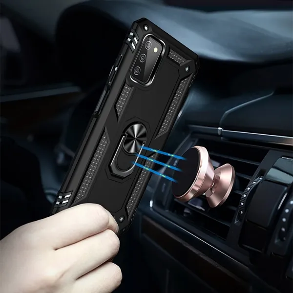 RING Ochranný obal pre Samsung Galaxy A03s čierny