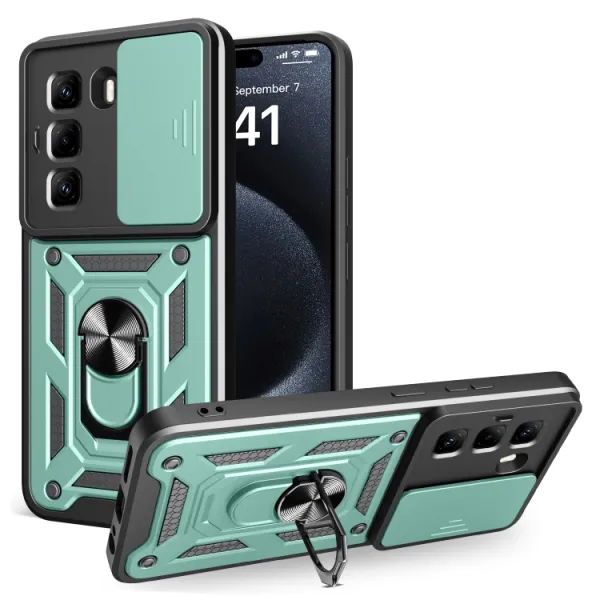 RING CAMERA Kryt s držiakom pre Infinix Hot 50 Pro zelený