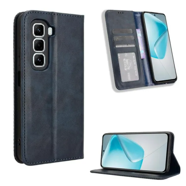 BUSINESS Peňaženkové puzdro pre Infinix Hot 50 Pro modré