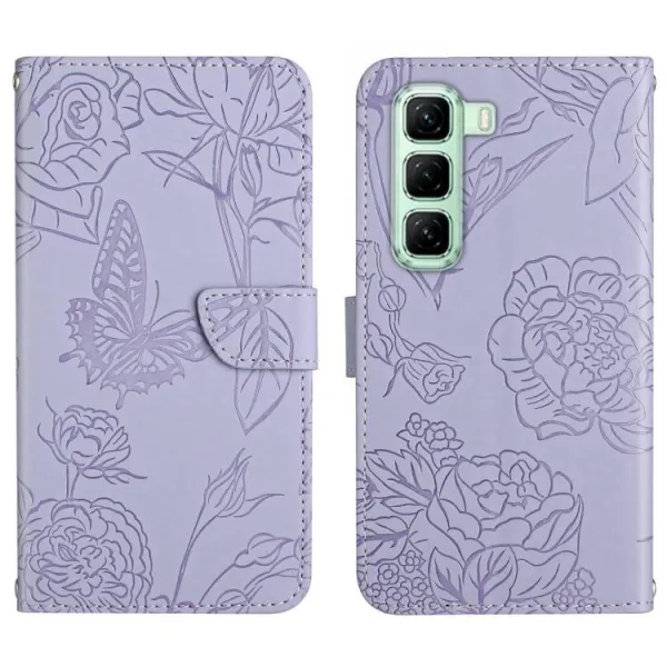 ART BLOSSOM Peňaženkový obal pre Infinix Hot 50 Pro fialový