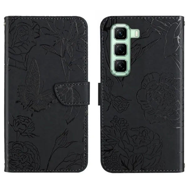 ART BLOSSOM Peňaženkový obal pre Infinix Hot 50 Pro čierny