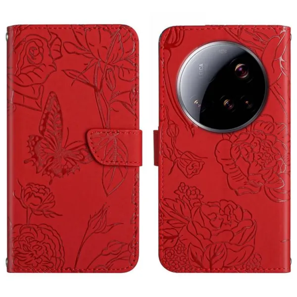 ART BLOSSOM Peňaženkový obal pre Xiaomi 15 Ultra červený