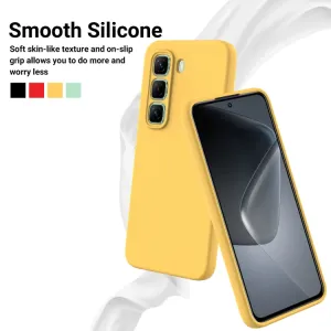 RUBBER Ochranný obal pre Infinix Hot 50 Pro žltý