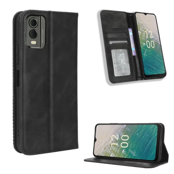 BUSINESS Peňaženkový kryt pre Nokia C32 čierny