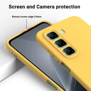 RUBBER Ochranný obal pre Infinix Hot 50 Pro žltý
