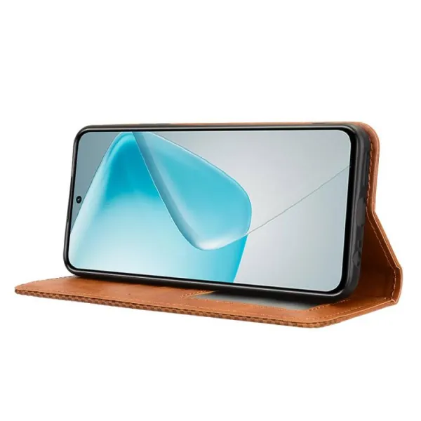 BUSINESS Peňaženkové puzdro pre Infinix Hot 50 Pro hnedé