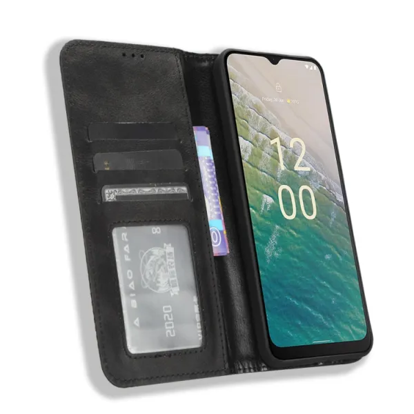 BUSINESS Peňaženkový kryt pre Nokia C32 čierny