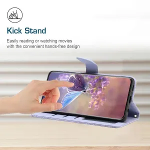 ART BLOSSOM Peňaženkový obal pre Realme 14 5G fialový