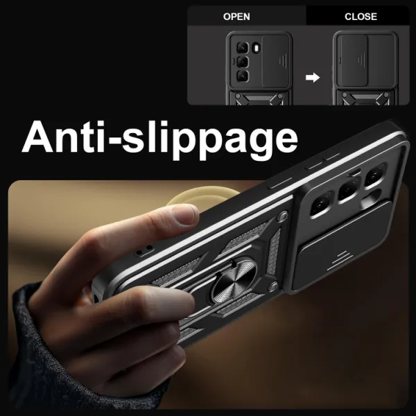 RING CAMERA Kryt s držiakom pre Infinix Hot 50 Pro modrý