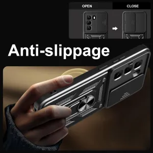 RING CAMERA Kryt s držiakom pre Infinix Hot 50 Pro modrý