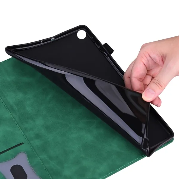 FLATY Zaklápacie puzdro pre Lenovo Tab K11 Plus zelené