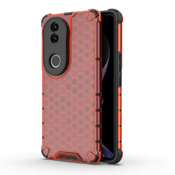 HONEYCOMB Ochranný kryt Vivo V50 5G červený