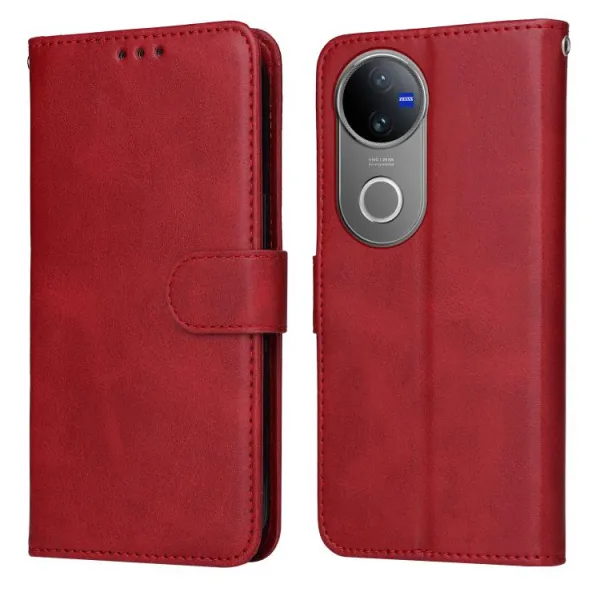 SMOOTH Peňaženkové puzdro pre Vivo V50 5G červené