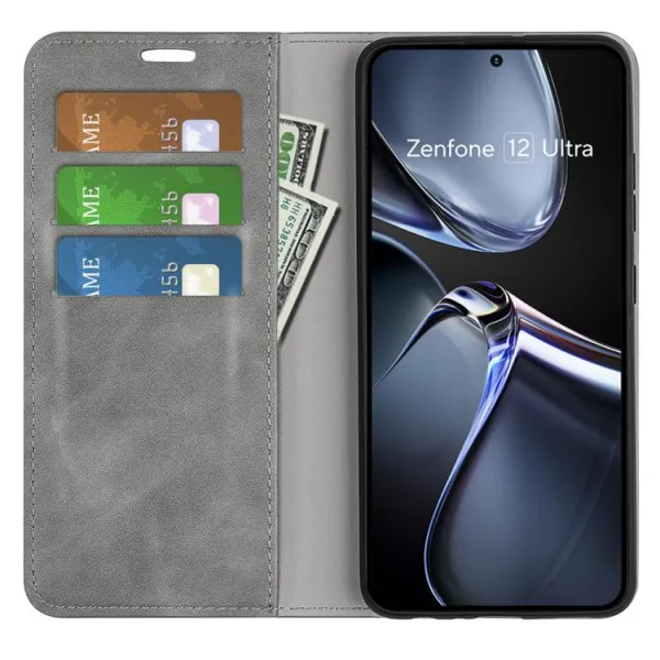 MAGNETIC Zaklápací kryt pre Asus Zenfone 12 Ultra šedý